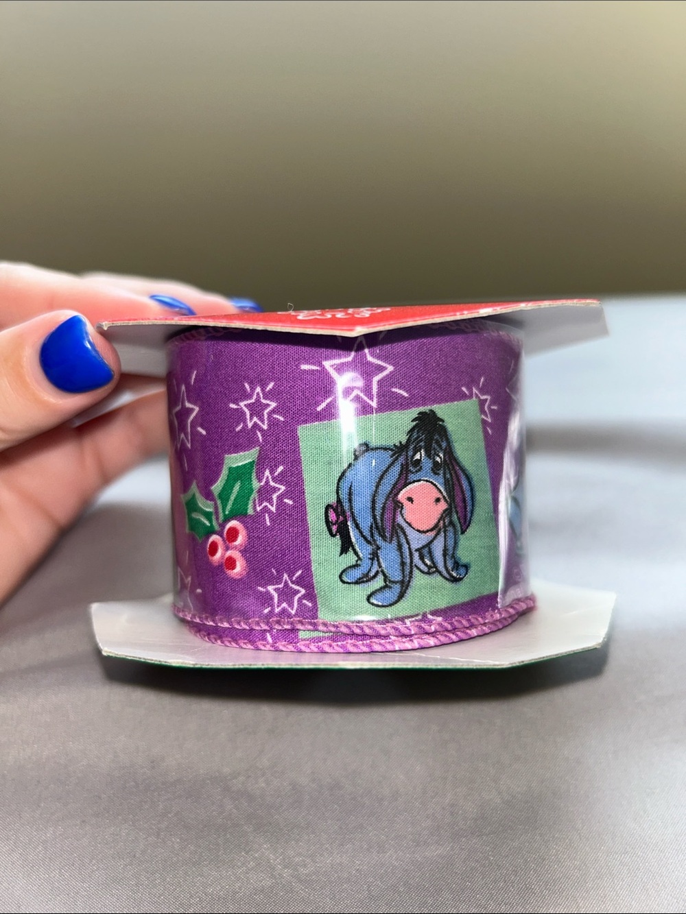 Vintage Eeyore Holiday Ribbon
